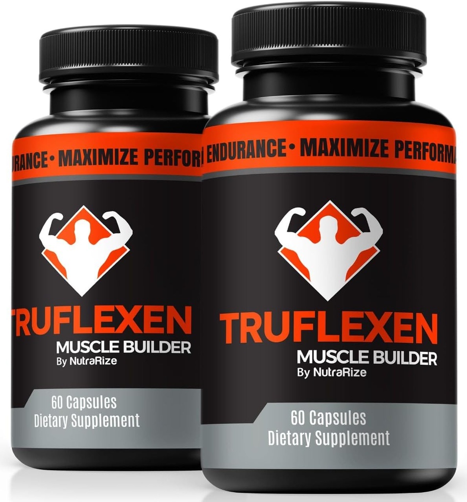 NutraRize(2パック) Truflexen Pills、Tru Flexen Muscle Builder、Natural Supplement to Support Total Wellness、Premium Performance Capsules、公式True Flexenのレビュー(120カプセル)