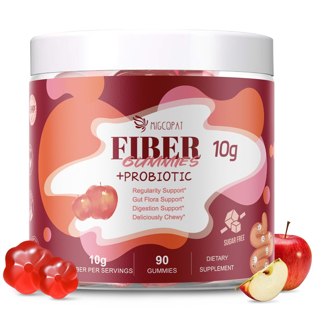 Probiotics、サービングごとの10G繊維が付いている繊維のグミiesは10億のCFUのプロバイオティクスのブレンド、Apple Cider Vinegar、ビタミンC、インリン、Bloatingサポート90の計算を加えませんでした