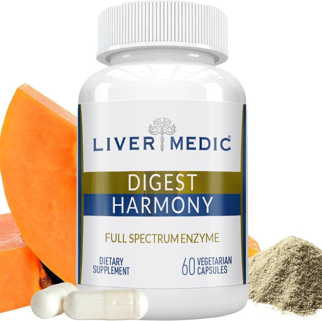 ダイジェストのハーモニーの最高の強さの消化酵素のグルテンの感受性のリパーゼ、プロテアーゼ、胆嚢のためのアロエVera、Bloatingの救助および消化管の不快– 60のカプセル
