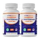 Vitamatic L-Tryptophan 1000mg 120のタブレット(120のタブレット(1のパック) (2本のびん)