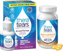 TheraTears 1200mg Omega 3 目の栄養、VIT E、ドライアイ、ツイン パック、30mL 1 Fl oz 各(パッケージ 5 月 Vary)
