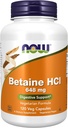 NOW FOODS ベタイン Hcl, 120 カウント