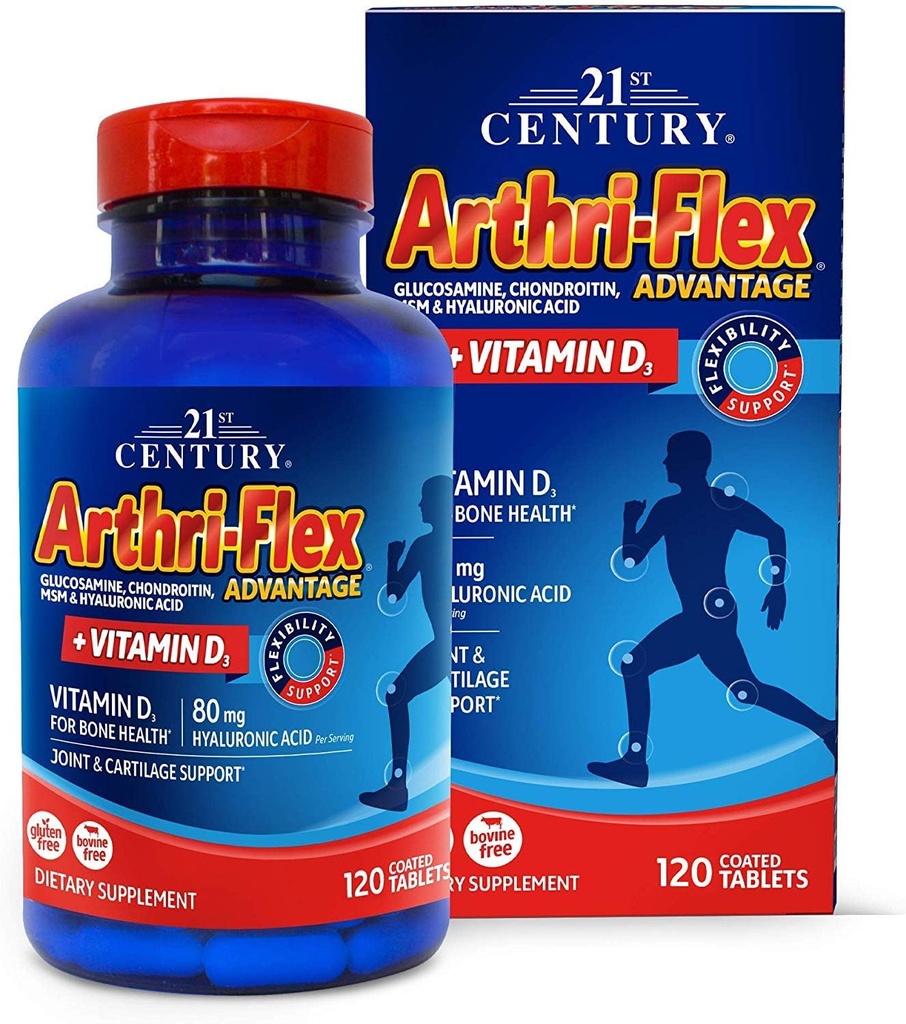 Arthri-Flexの利点プラスビタミンD3 120錠