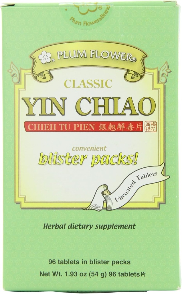プラムの花の中国茶Yin Chiao Chieh Tu Pian Tb、96 CT