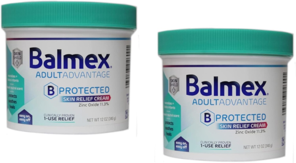 Balmexの大人の心配のラッシュのクリーム、12oz、(2のパック)