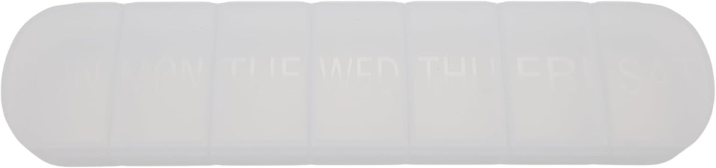 7 Day Weekly Pill AM PM Organizer, ShysTech Large Pill Case Pill Box 1 Time A Day for Pills/Medication/Supplements/Vitamin (Clear)