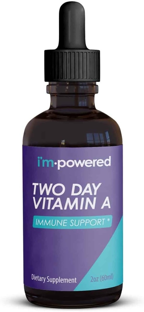 私は2日ビタミンA - 2オンスナチュラルビタミンAは、給餌ごとに400,000 IUを低下させます(3 ml)、免疫健康をサポート