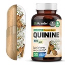 レッグ・クランプのためのBIO KRAUTER Quinine カプセル 500 mg - 100 カウント - シンチナ バルク パウダー - キイン カプセル - 完全菜食主義者の