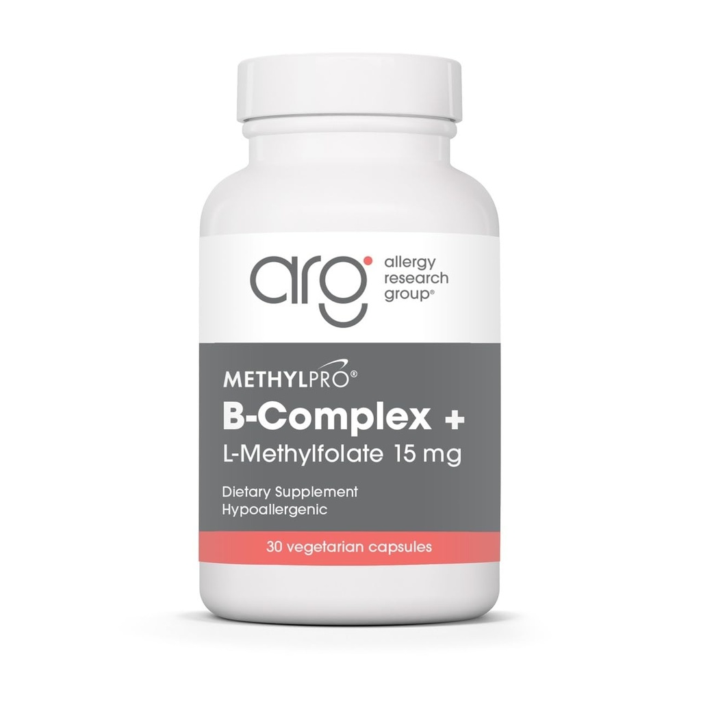 MethylPro B-コンプレックス + L-Methylfolate 15 mg - 女性と男性のためのメチル化されたビタミンBコンプレックス、Folate、ナイアシン、ビオチン、VIT Bサプリメント - 30ビーガンカプセル