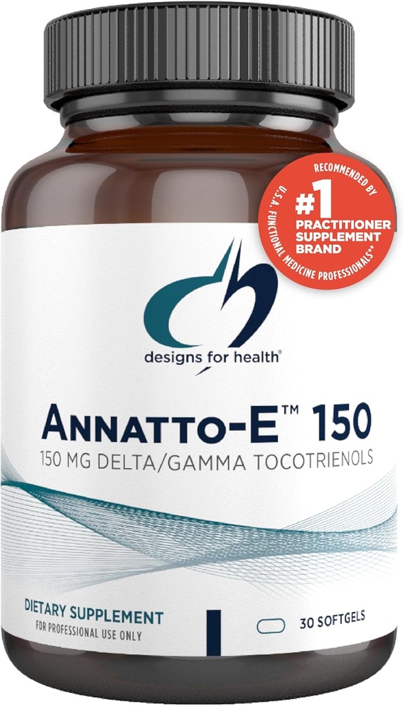 健康のための設計Annatto-E 150mg Tocotrienols-Delta + Gamma Tocotrienols-Cardiovascular、健康な老化+酸化防止サポート-非GMO (30 Softgels)