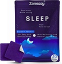 睡眠パッチ - ハーブメラトニン、バレリアンルートとより良い睡眠のためのマグネシウム注入パッチ、全夜休憩&リラクゼーション、非習慣成形、簡単に適用、30パッチ