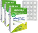 Boiron AllergyCalmは180の計算、アレルギーからの救助およびヘイ・フィーバーのSneezing、Rannyの鼻およびItchyの目か喉、アレルギーのカルム タブ(旧RhinAllergy)の症状(パック3 60ctの箱)を錠剤にします