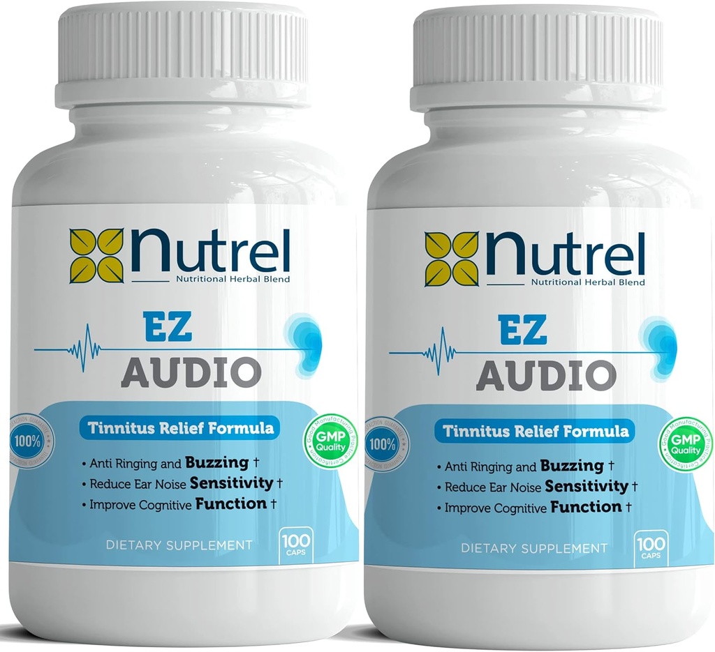 Ez Audio - (100 CAPS) Advanced Hearing Ringing Relief Support Tinnitus Calm Ear (2)