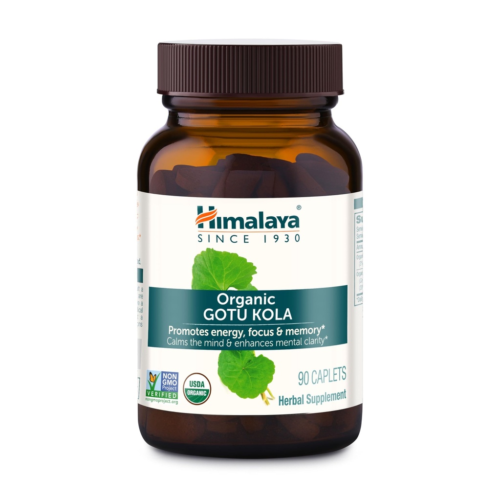 ヒマラヤオーガニックGotu Kola、45日の供給 - エネルギー、焦点、記憶、そしてリラックスを Calming - ビーガン、非GMO、グルテンフリー、650 mg、90カプレット