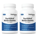 男性のためのフェアヘイブン健康FertilAid 2ヶ月の供給のための男性の生殖能力の補足 | カウント、運動能力サポート ハイムの事前受諾 | 男性受胎能力サポートはL-カルニチン、亜鉛を含んでいます | 2本のびんを含みます