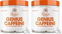 Genius Caffeine Pills 100mgの延長Release Microencapsulated Caffeine Pills - オールナチュラル非クラッシュの持続的なエネルギー、焦点及び集中の補足-Nootropicの頭脳のブースター- 100のカプセル