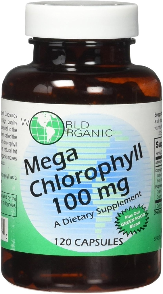 世界の有機物100のmgメガChlorophyll、120の計算