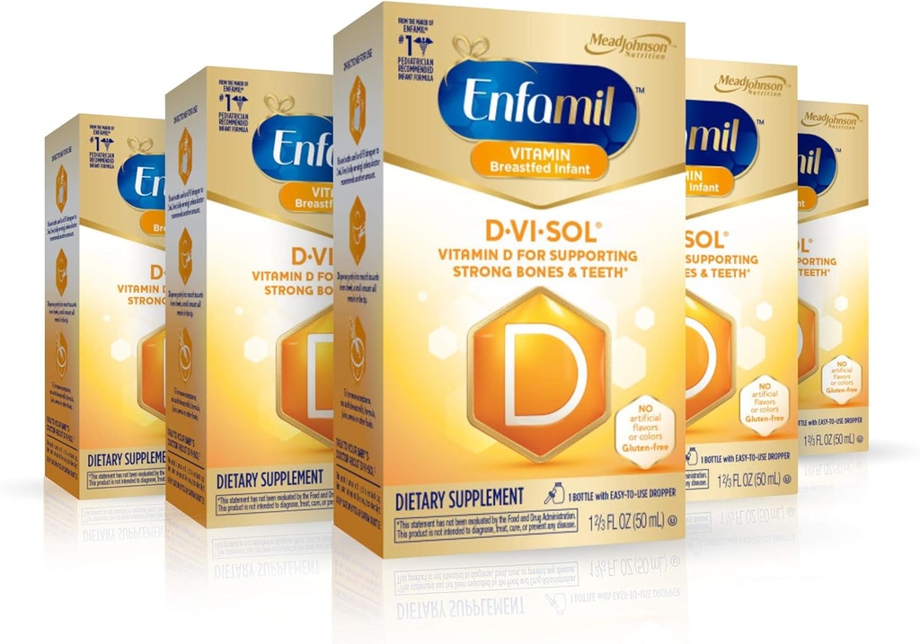 Enfamil D-Vi-SolのビタミンDの補足は50のmL (5のパック)を低下させます