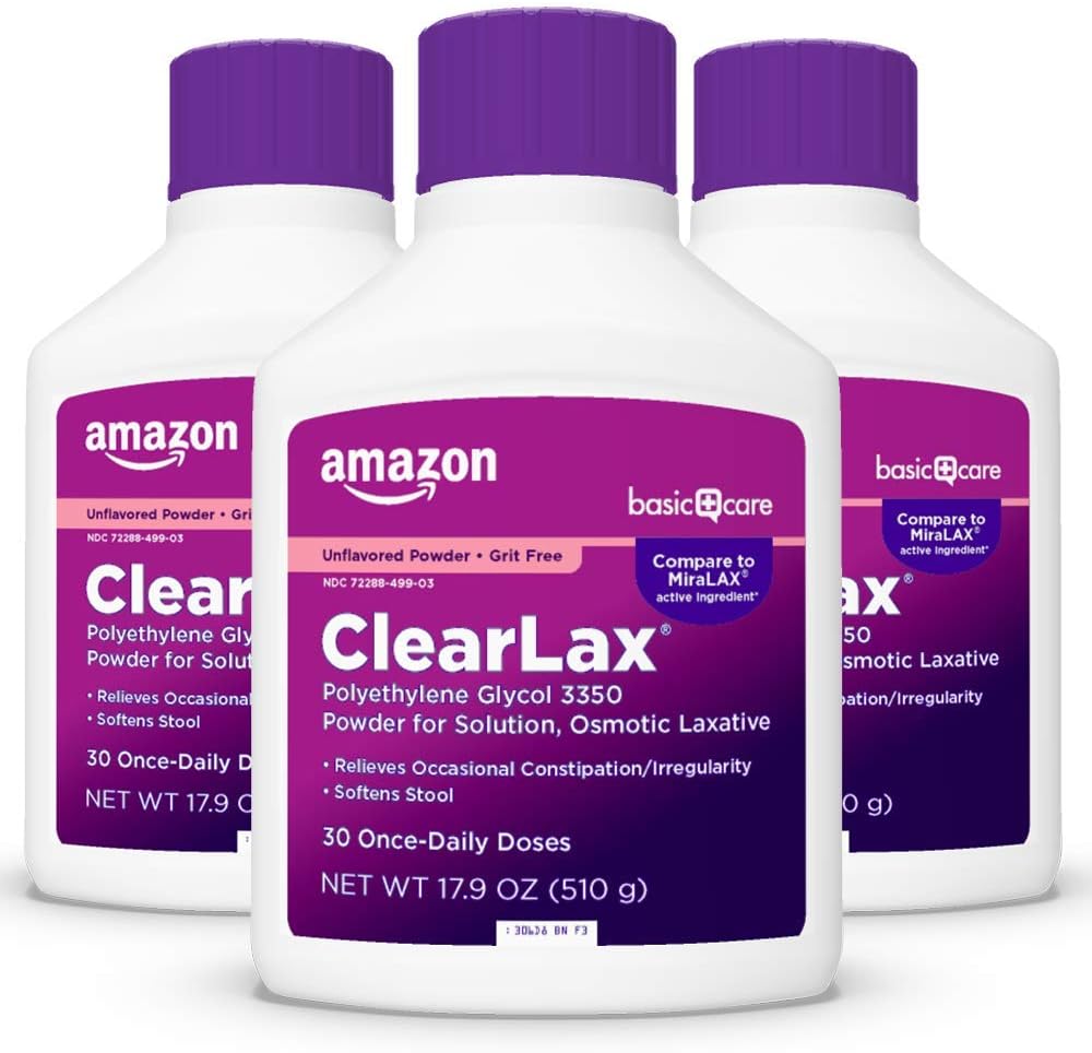 基本的な心配のClearLaxの解決のためのポリエチレンのグリコール3350の粉、Osmotic Laxative、Unflavored、1.11ポンド(3)のパッケージ