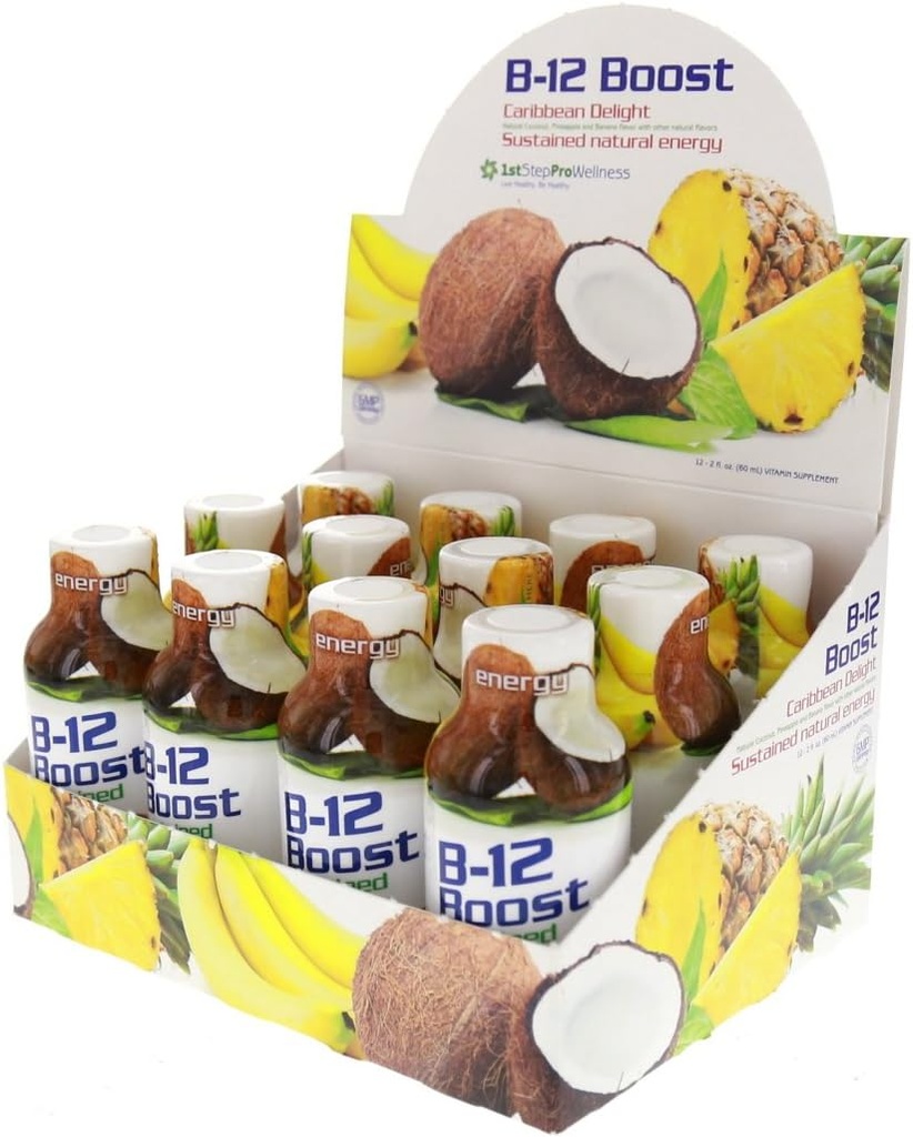 1stステップ高性能フィットネスB-12ブースト、12-2ozボトル