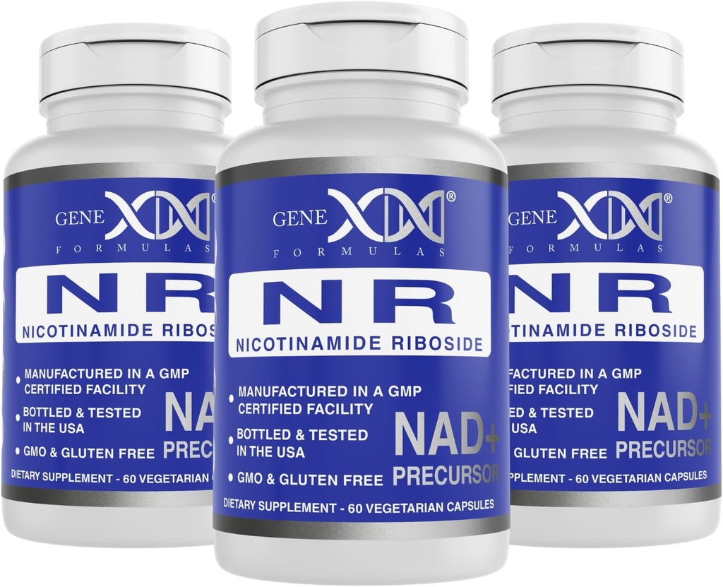 Genexの方式 NRのニコチンアミドのリボシド300mg (3のパック) 健康な老化のためのNAD+の前駆体 - GMP-Certified、非GMO、グルテンフリー、ベジタリアン