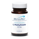MethylPro L-Methylfolate 2.5 mg - 健康的なマインドセットをサポート - メチル化サポートと生化学反応のためのアクティブ Folate - 高度に生物学的に利用できる - 柔軟 Dosing - 30 サービング - 30 カプセル