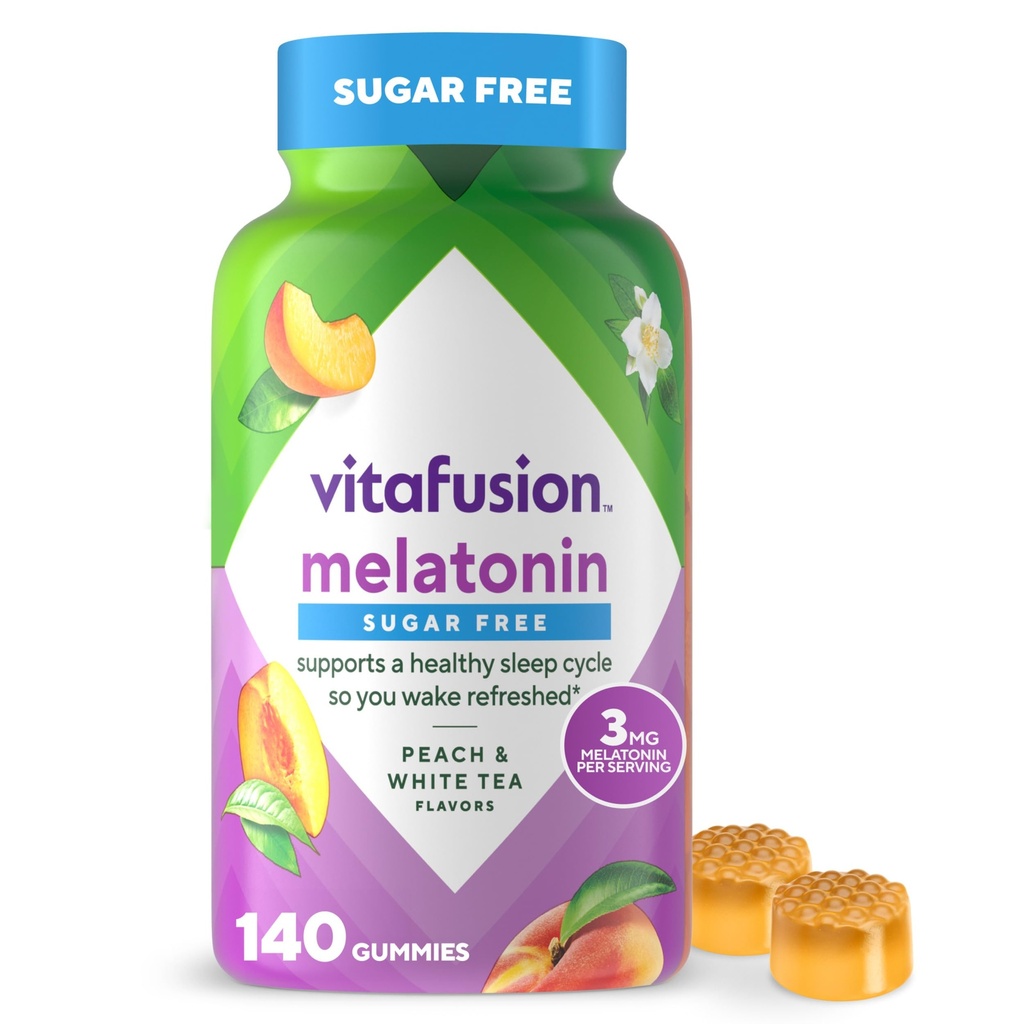 Vitafusion MelatoninのGummyのビタミン、140の計算(1のパック)