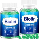 毛皮および釘のグミ、女性、人及び子供、ビタミンD及びE、B16、B12、毛の成長、皮およびより強い釘のためのBiotinのグミiesのための2つのパックの高い効力の毛のビタミン