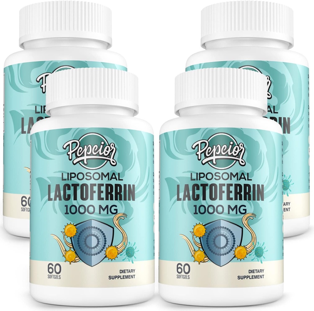 Liposomal Lactoferrin 1000のmgの食事療法- Maximized Lactoferrin - Colostrumの構成-鉄の吸収及び免疫機能Lactoferrinの補足のための大人、60のSoftgels (4のびん)