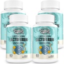 Liposomal Lactoferrin 1000のmgの食事療法- Maximized Lactoferrin - Colostrumの構成-鉄の吸収及び免疫機能Lactoferrinの補足のための大人、60のSoftgels (4のびん)