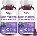 Catfit Glucosamineのコンドロイチンのグミー、MSM及びエルダーベリー、大人の人及び女性のための酸化防止免疫サポート補足との実質の強さの接合箇所の健康サポート補足(2パック)