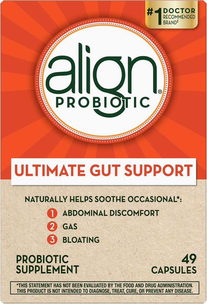 Align Probioticの補足のカプセル49の計算(包装5月Vary)