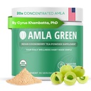 Amlaパウダー&グリーンティースーパーフードサプリメント, 20x超濃縮アマラ, 酸化防止サポート, Oolongティーとインドのグーズベリーで作られた, オーガニック, ビーガン, クラシックフレーバー, 90 サービング