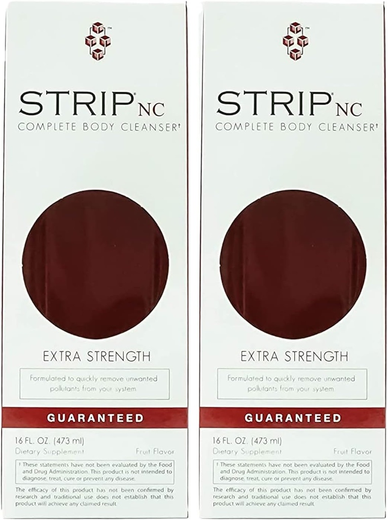 WellgenixのストリップNCの草の清潔なDetoxの飲み物元の強さボディ洗剤の液体-速い代理及び深いシステム洗剤-フルーツの穿孔器16oz (2のパック)