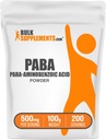 BulkSupplements.com PABAパウダー - パラアミノベンゾ酸、ウェルネス用PABAサプリメント - ビーガン&グルテンフリー、サービングあたり500mg、100g(3.5オンス)(パッケージ1)
