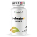 Hallusa Natural - Selenium 60錠、抗酸化剤、免疫サポート、心臓の健康 - 60日の供給