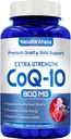 CoQ10 800mgカプセル | 簡単吸収性UbiquinoneサプリメントからビーガンフレンドリーコエンザイムQ10 800mg 皮膚心とエネルギーサポート | cGMP施設で米国製 (100 人前)