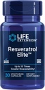 Life Extension Resveratrol Elite, Trans-resveratrol, Healthy Aging, Cardiovascular Health, Brain Health, oxidative Stress, Gluten-Free, Non-GMO, Vegetarian, 30 Capsules