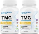 ピュアゲンラボ TMG 750 mg – [高い効力] トリメチルグリシンサプリメント – 健康なホモシースタインレベルを奨励, 非GMO, グルテンフリーと酪農 | アメリカ製 - 2 パック - 合計 240 ベジタリアンカプセル