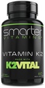 スマートなビタミンK2 MK7 100mcg、K2VITALおよびKale、60の液体のSoftgelsとなされる