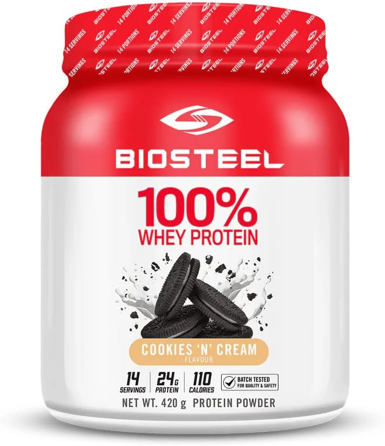 BIOSTEEL 100%の粘着性がある蛋白質の粉-クッキー及びクリーム、プロ アスリートのための14のサービング、24g蛋白質、Whey蛋白質、砂糖は放します、非GMO、高められた回復および筋肉建物放します