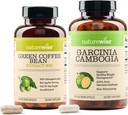 NatureWiseの緑のコーヒー豆800mgおよびGarcinia Cambogia 180のカプセルの重量の目的サポート