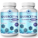 (2パック)ケルセチンガミー - BromelainビタミンC +亜鉛ビタミンD3とケルセチン - Chewable Quercetin 900mgサプリメント - 子供と大人のためのケルセチン(2)