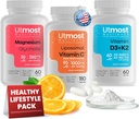 超Bioflavonoids 1000MG (180のカプセル)、K2 5000IU (60のカプセル)およびマグネシウムのグリシン350MG (60のカプセル)のビタミンD3 -非GMOのグルテンフリーのSuppleme