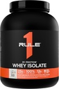 ルール1 R1タンパク質 Whey Isolate - ワークアウトの回復(5ポンド*、バニラクリーム)のための分離された及び加水分解された源からの25g蛋白質及び6g BCAAと排他的に