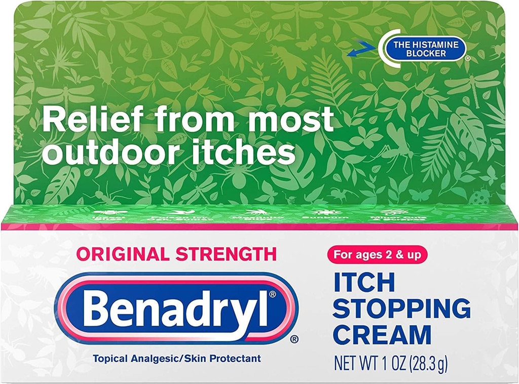 BenadrylのItchの停止クリームの元の強さ1のoz (6のパック)