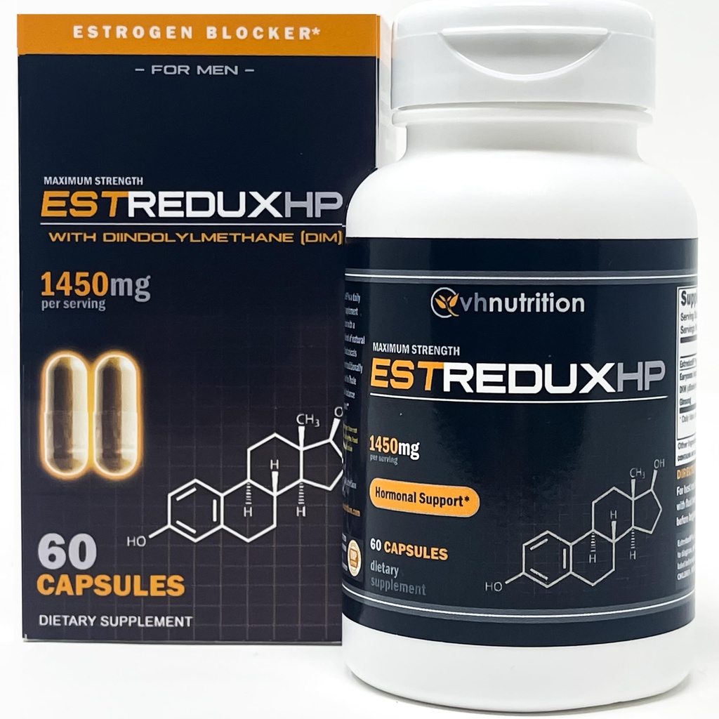 VH栄養ESTREDUX HP - DIMで  男性のためのエストロゲンブロッカー* | 最大強度ホルモンサポートの1450mg、Tongkat Ali、Ashwagandha | 60カプセル