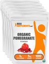 BulkSupplements.com Organic Pomegranate Powder - Pomegranate Supplement for Immune Support, Herbal Supplement - Gluten Free, 5g per Serving, 5kg (11 lbs) (Pack of 5)