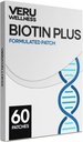 Veru Wellness Biotinプラスデイリーパッチ - B7、コラージュ - 自己接着タイムリリースパッチ(60日)