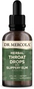 Mercola Herbal Throat博士は、Slippery Elm Dietary Supplement、ナチュラルフレーバー、30サービング、2 fl oz(60 mL)、GMOフリー、グルテンフリー、大豆無料
